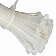 Clear Cable Ties (Zip Ties) - Pack of 100